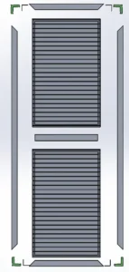 Figure of the assembly of a shutter by AV Composites